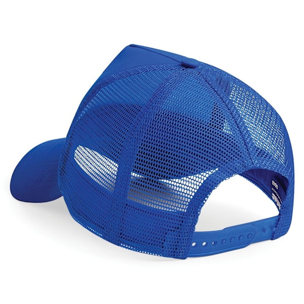 Beechfield Herr Halv Mesh Trucker Cap / Huvudbonad (2-pack) På Bright Royal/Bright Royal One Size