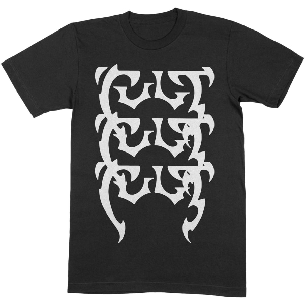 The Cult Unisex Vuxen Repeat Logo Bomull T-shirt S Svart/Vit Black/White S