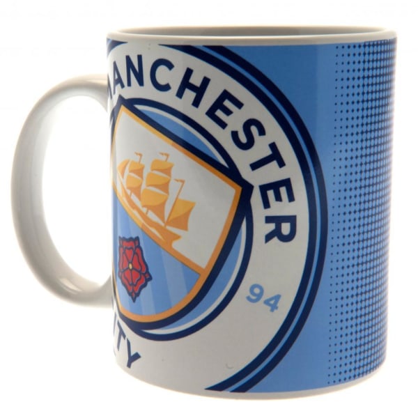 Manchester City FC Large Crest Mugg One Size Himmelsblå Sky Blue One Size
