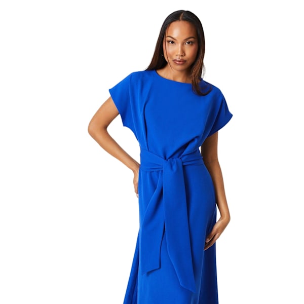 Principles Dam/Dam Waist Tie Midi Klänning 10 UK Cobalt Cobalt 10 UK