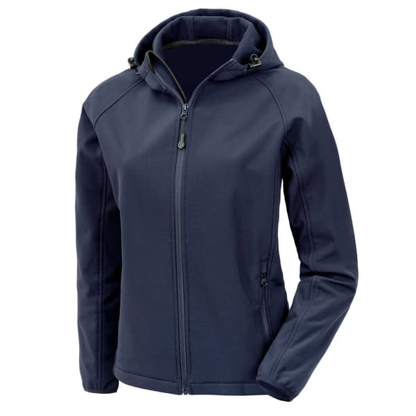 Result Återvunnen Dam 3-lagers tryckbar Soft Shell Jacka Navy XXL