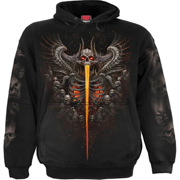 Spiral Direct Unisex Vuxen Gates Of Hell Hoodie XL Svart Black XL