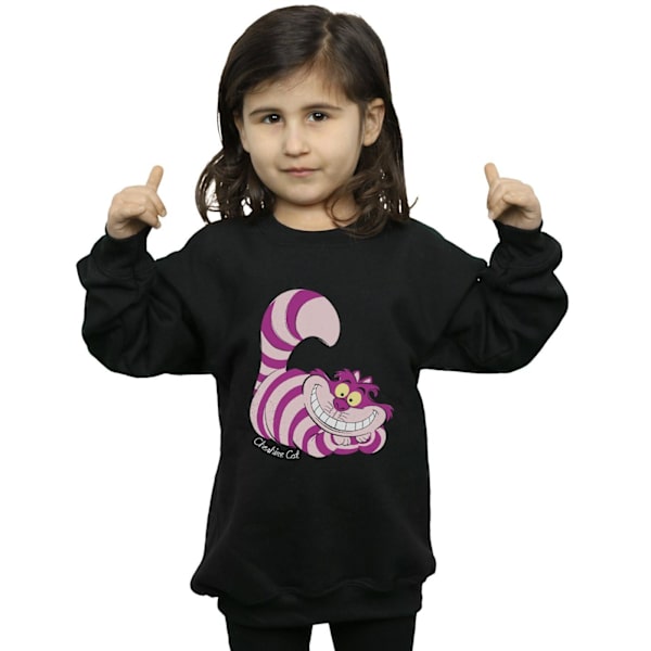 Alice i Underlandet Flickor Cheshire Cat Sweatshirt 5-6 År Bla Black 5-6 Years