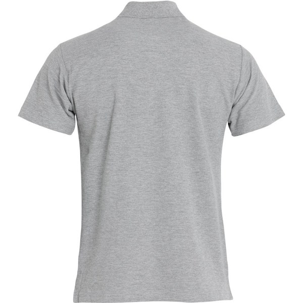 Clique Herr Basic Melange Poloshirt L Grå Grey L