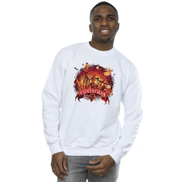 Disney Herr The Nightmare Before Christmas Scary Christmas Sweatshirt White S