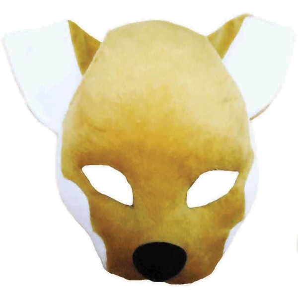 Bristol Novelty Fox Sound Mask One Size Brun/Vit Brown/White One Size
