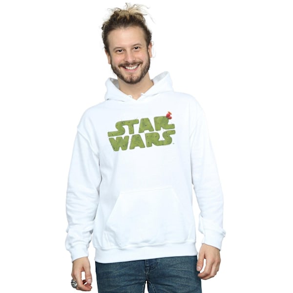 Star Wars Herr Cactus Logo Hoodie 3XL Vit White 3XL