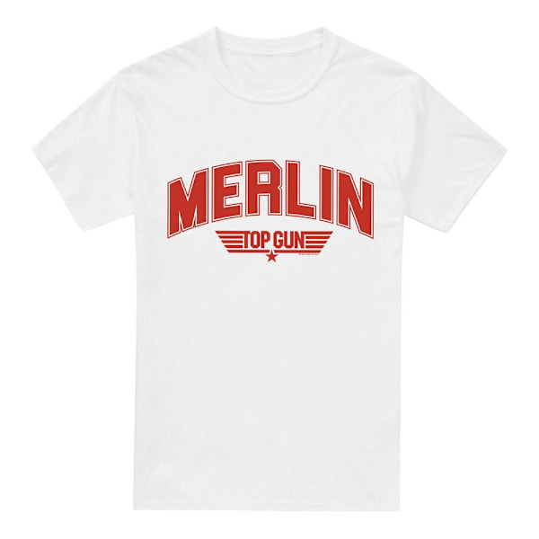 Top Gun Herr Merlin Varsity T-Shirt M Vit White M