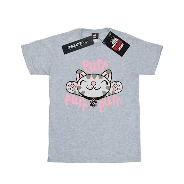 Big Bang Theory Dam/Damer Mjuk Kitty Purr Bomull Boyfriend Sports Grey XL