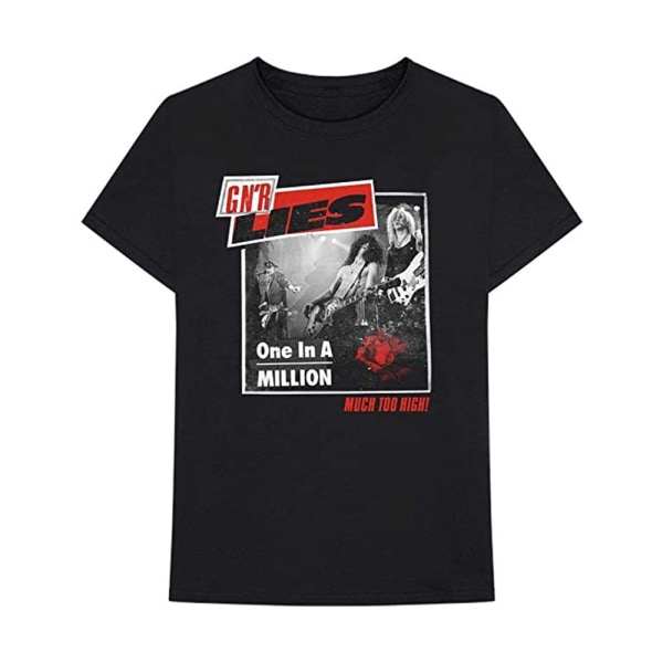 Guns N Roses Unisex Vuxen En i en miljon T-shirt L Svart Black L