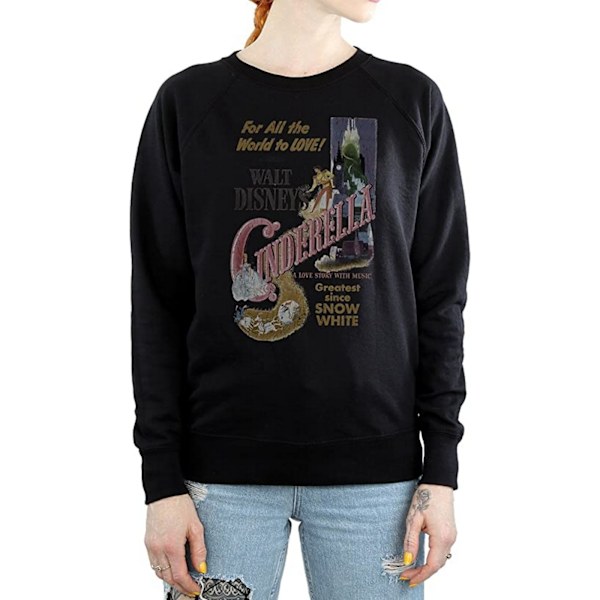 Cinderella Dam/Dam Poster Sweatshirt XL Svart Black XL