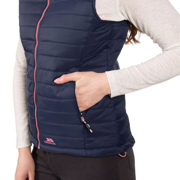 Trespass Womens/Ladies Aretha Casual Gilet XXS Marinblå Dusty Rose Navy Dusty Rose XXS