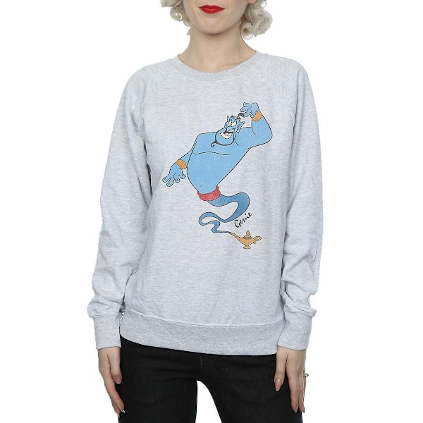 Aladdin Dam/Kvinnor Klassisk Genie Heather Sweatshirt S Heathe Heather Grey S