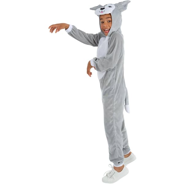 Smiffys Barn/Barn Hunddräkt 7-9 År Grå/Vit Grey/White 7-9 Years
