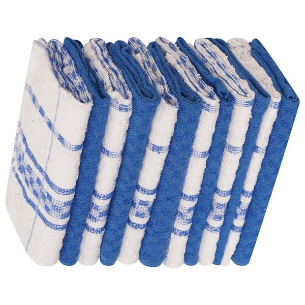 Kollektion K Rutiga Diskhanddukar (12-pack) One Size Blå Blue One Size