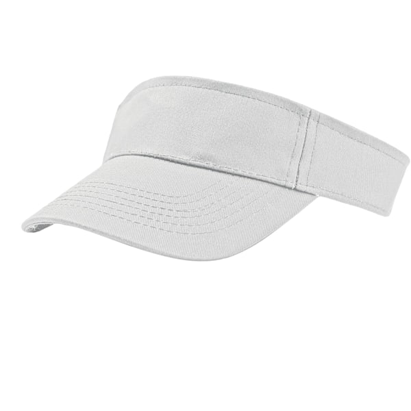 Atlantis Unisex Adult Roland Strukturerad Visor Cap One Size Whit White One Size