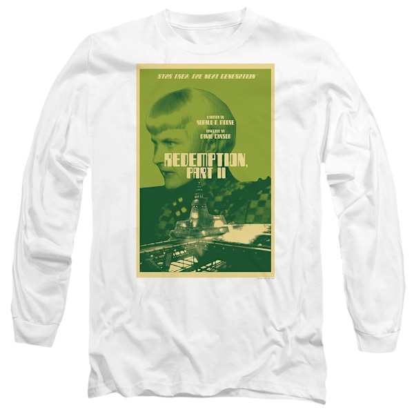 Star Trek Unisex Vuxen The Next Generation Säsong 5 Avsnitt 1 T-shirt White M