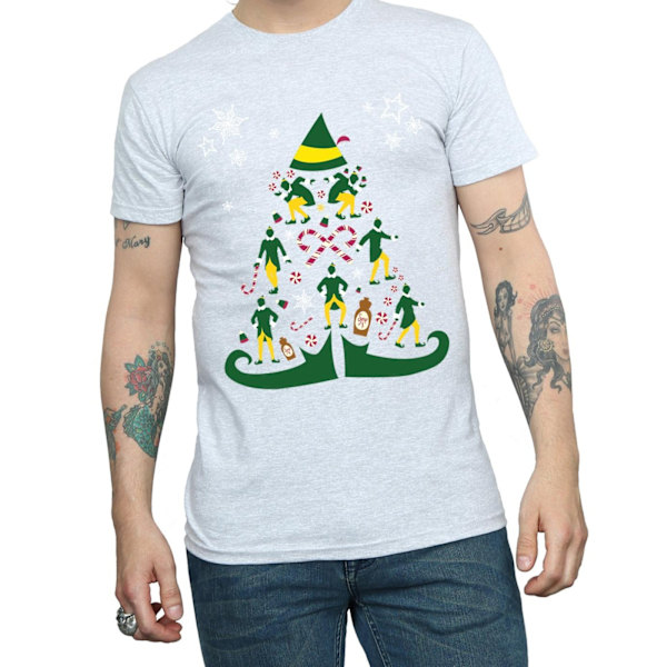 Elf Julgran T-shirt XXL Sports Grey Sports Grey XXL