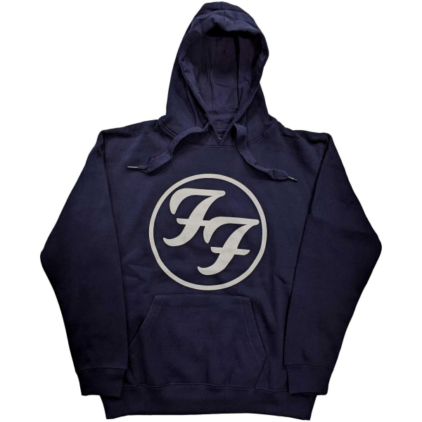 Foo Fighters Unisex Adult Logo Hoodie M Marinblå Navy Blue M