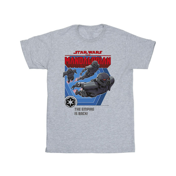 Star Wars Boys The Mandalorian Empire Is Back T-Shirt 3-4 år Sports Grey 3-4 Years