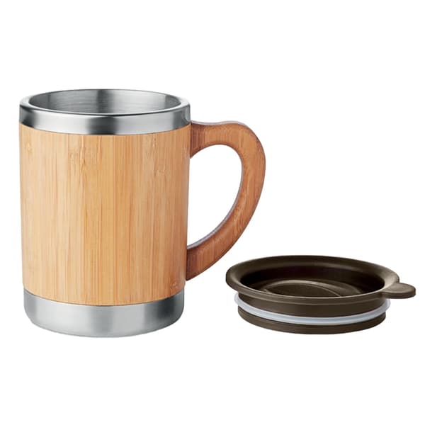 MidOcean Mokka Bambu Dubbelväggig 300ml Mugg One Size Trä Wood One Size