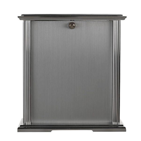 Wm.Widdop Silver Mantel Clock Marinblå Urtavla En Storlek En Färg One Colour One Size
