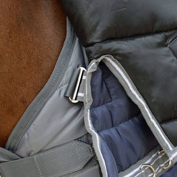 Weatherbeeta Comfitec PP II Combo Neck Channel Quilt Heavyweigh Dark Blue/Grey/White 7´ 3
