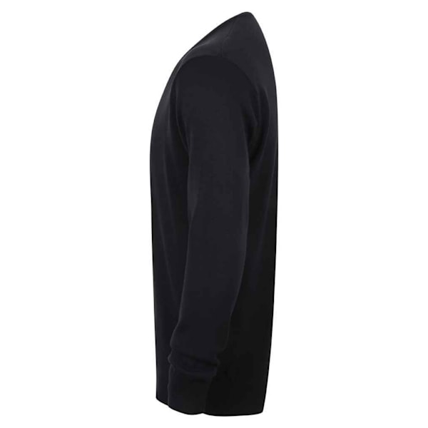 Henbury Herr Bomull Akryl V-ringad Sweatshirt XXS Marinblå Navy XXS