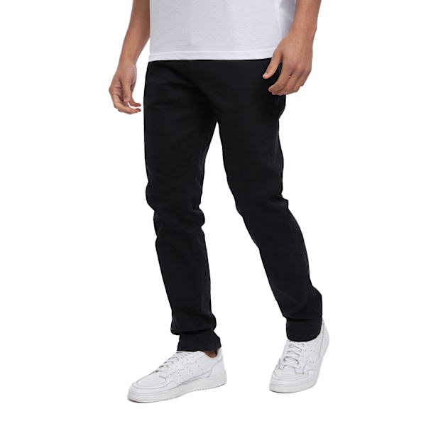 Crosshatch herr Roysden chinos 32L svart Black 32L