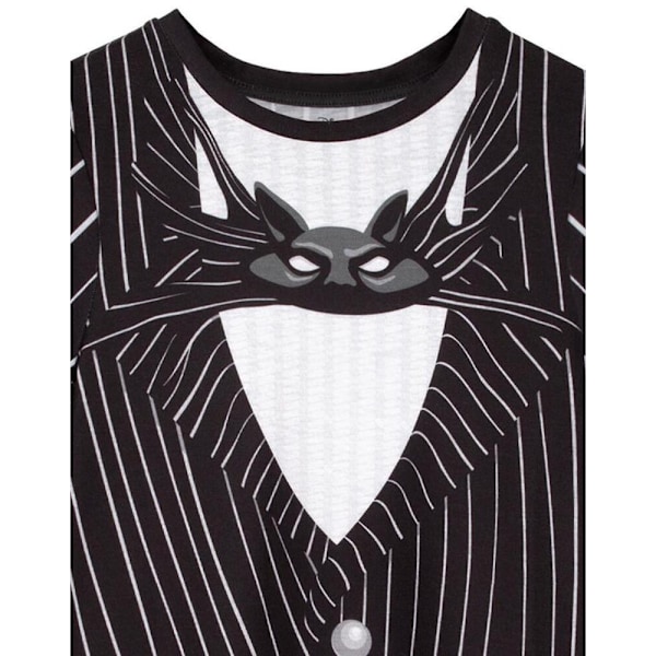 Nightmare Before Christmas Flickor Jack Skellington Kostymklänning Black/White 7-8 Years