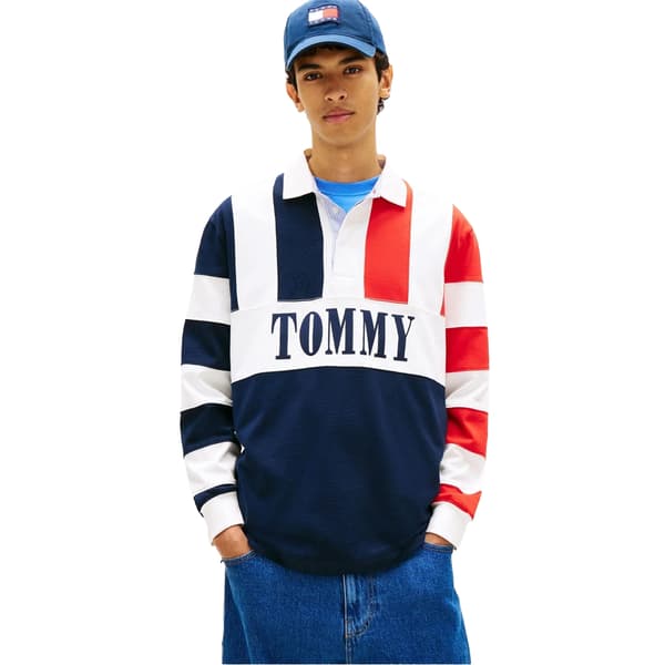 Tommy Jeans Herr Archive Pikétröja L Mörkblå Dark Navy L