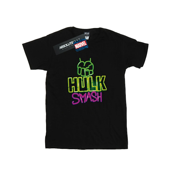 Marvel Womens/Ladies Hulk Smash Bomull Boyfriend T-Shirt M Svart Black M