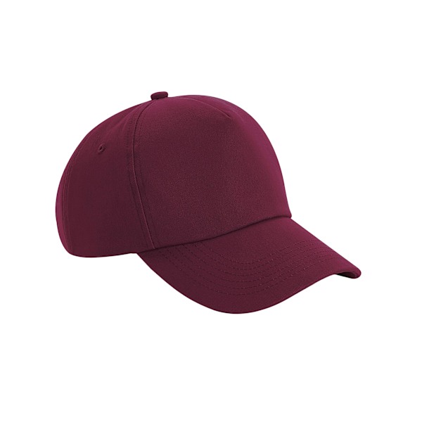 Beechfield Unisex Adult Authentic 5 Panel Cap One Size Burgundy Burgundy One Size