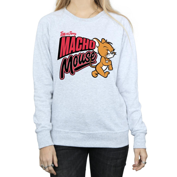 Tom och Jerry Dam/Dam Macho Mouse Sweatshirt L Heather Grå Heather Grey L