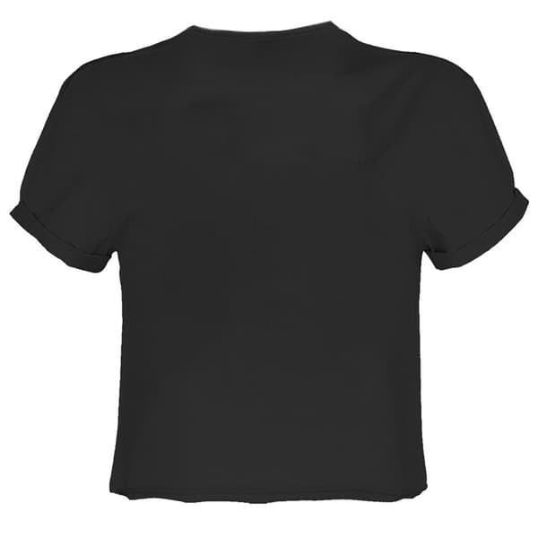 Amplified Dam/Dam Crowd Black Sabbath Cropped Top M Kolgrå Charcoal M