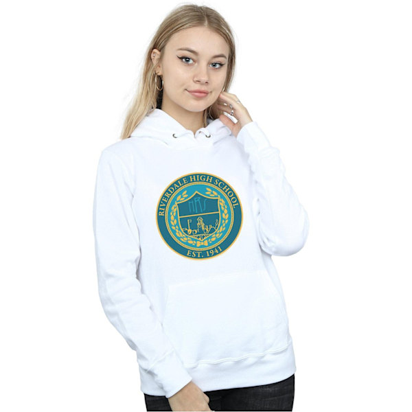 Riverdale Dam/Damer High School Crest Hoodie XXL Vit White XXL