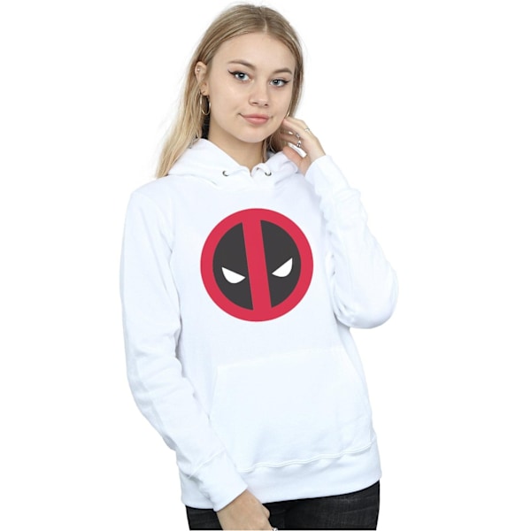 Marvel Dam/Kvinnor Deadpool Stor Ren Logotyp Hoodie L Vit White L