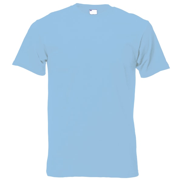 Kortärmad Casual T-shirt för män, liten ljusblå Light Blue Small