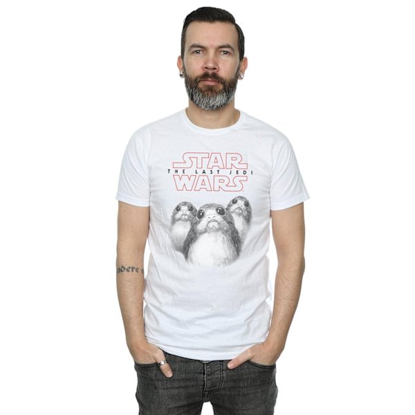 Star Wars: The Last Jedi Porg Bomull T-shirt 3XL Vit White 3XL