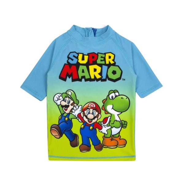 Super Mario Boys kortärmad set 9-10 år blå/grön Blue/Green 9-10 Years