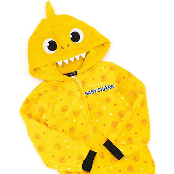 Baby Shark Barnkläder/Barn 3D Fenor Pyjamas 18-24 Månader Gul Yellow 18-24 Months