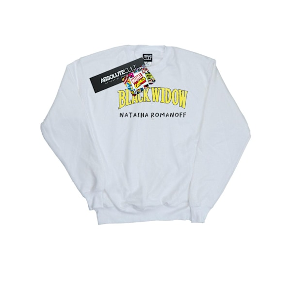 Marvel Herr Svart Änka AKA Natasha Romanoff Sweatshirt 5XL Vit White 5XL