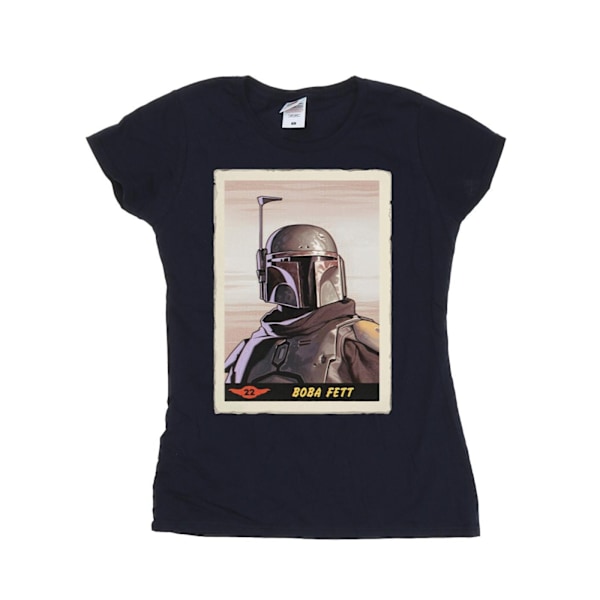 Star Wars Dam/Damer The Mandalorian Boba Fett Bomull T-Shir Navy Blue XL