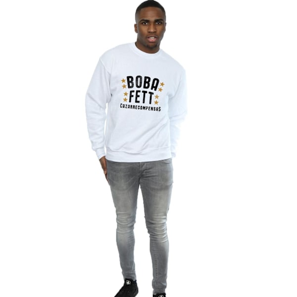 Star Wars Herr Boba Fett Legends Tribute Sweatshirt XXL Vit White XXL