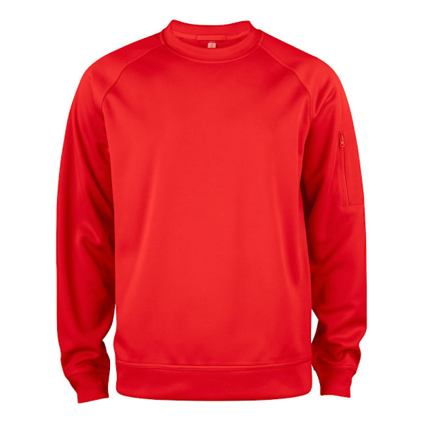 Clique Unisex Vuxen Basic Rundhalsad Aktiv Sweatshirt M Röd Red M