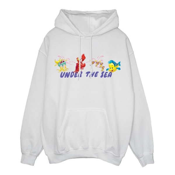 Disney Dam/Kvinnor Den Lilla Sjöjungfrun Under The Sea Hoodie S White S