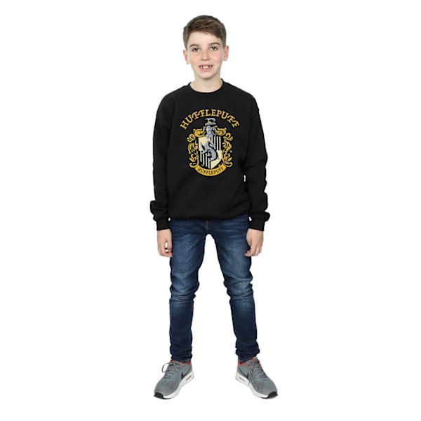 Harry Potter Pojkar Hufflepuff Sweatshirt 7-8 År Svart Black 7-8 Years