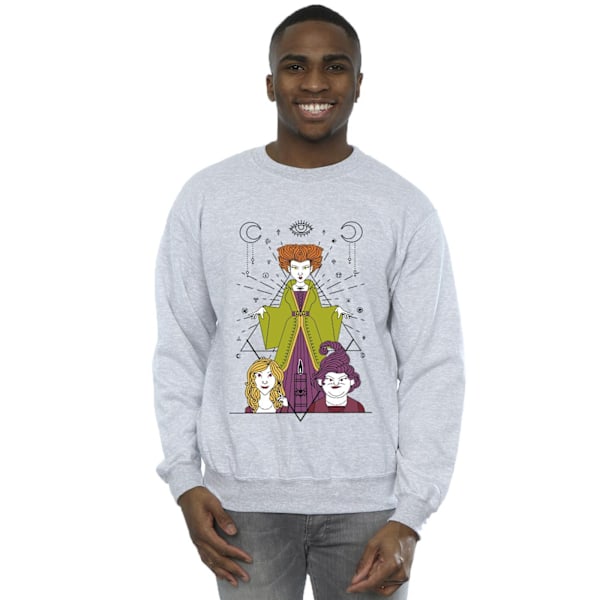 Disney Hocus Pocus Ljus Sweatshirt för Herr M Sports Grey Sports Grey M