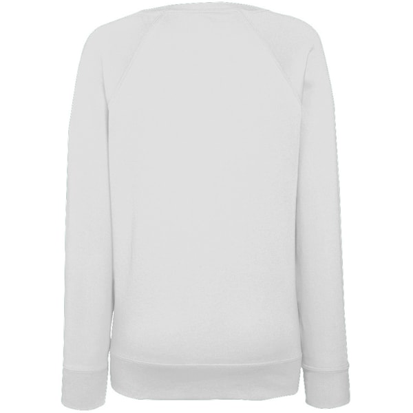 Fruit OF The Loom Dam Lätt Raglantröja med Figursydd Passform för Dam ( White XS