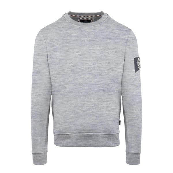Aquascutum Herr Patch Tröja S Grå Grey S